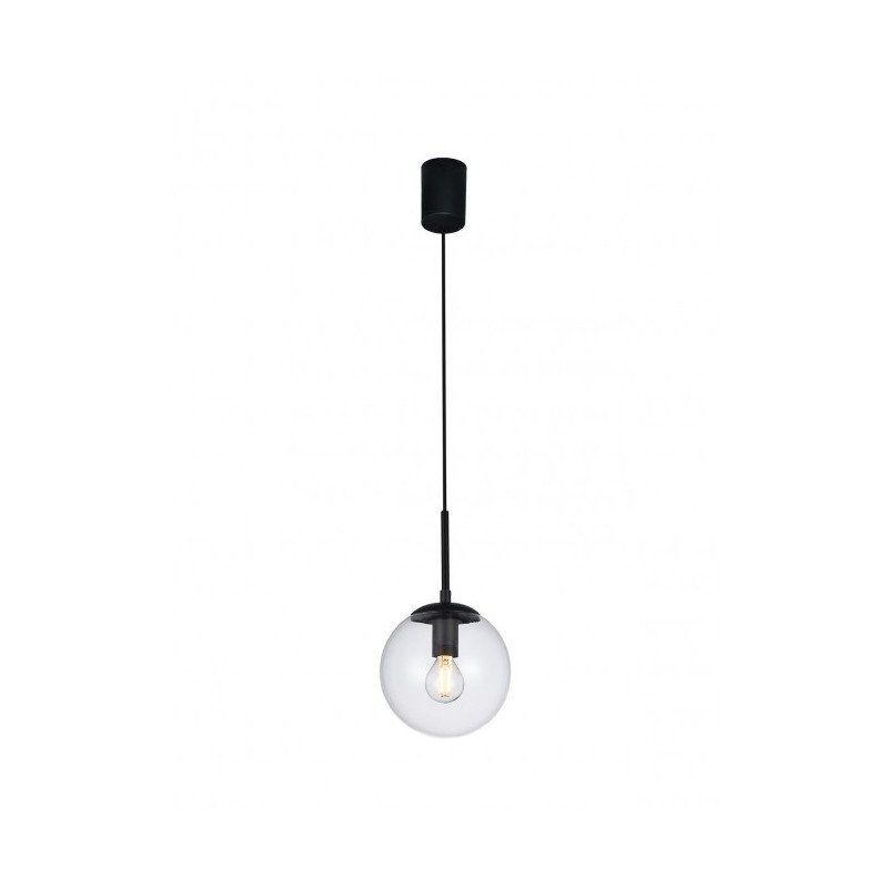 Global Ø 15 cm Suspension Lamp Redo Group metal structure and blown glass diffuser