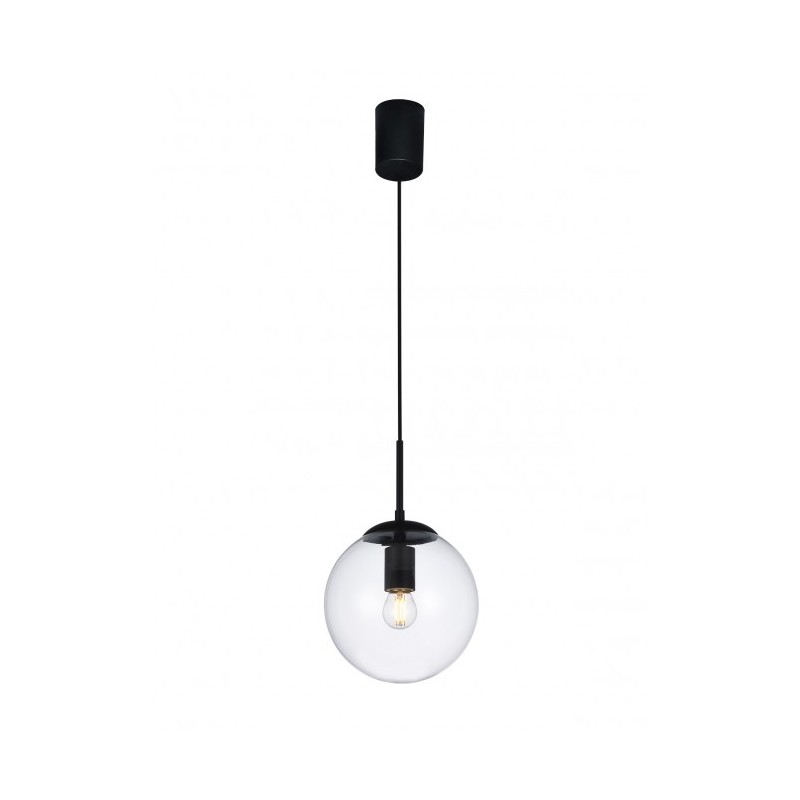 Global Ø 20 cm Suspension Lamp Redo Group metal structure and blown glass diffuser