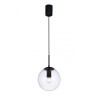 Global Ø 20 cm Suspension Lamp Redo Group metal structure and blown glass diffuser