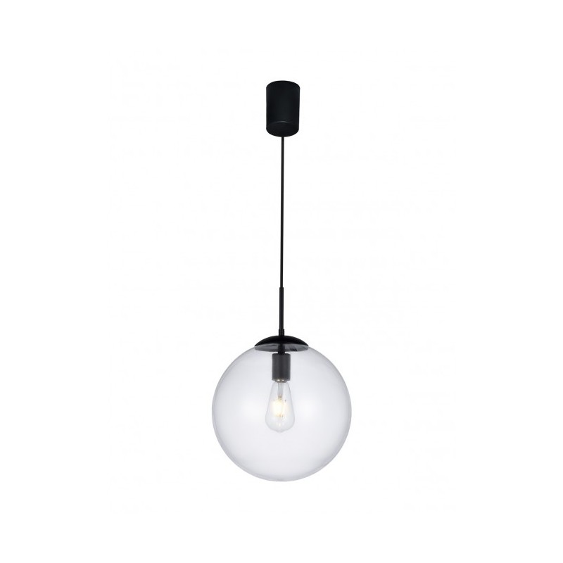 Global Ø 30 cm Suspension Lamp Redo Group metal structure and blown glass diffuser