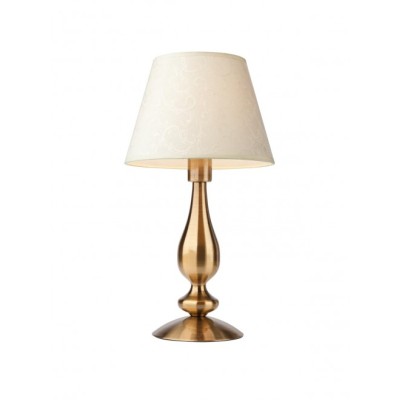 Fabiola table lamp with metal structure and fabric lampshade 42W E27