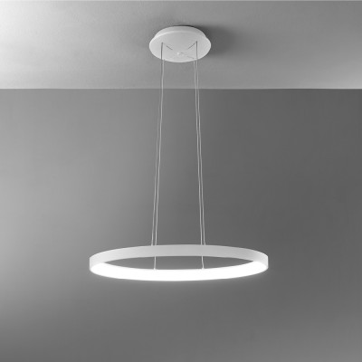 Lifering-O Piccolo lampada a sospensione ovale struttura in alluminio Led 40W