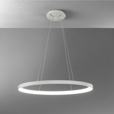 Lifering-O Medium oval suspension lamp with aluminum structure LED 50W