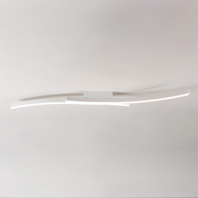 Hyperbola wall/ceiling lamp with aluminum structure LED 30W