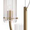 Arco 3 luci lampada a Sospensione Maytoni in metallo e diffusori in vetro / Vellini