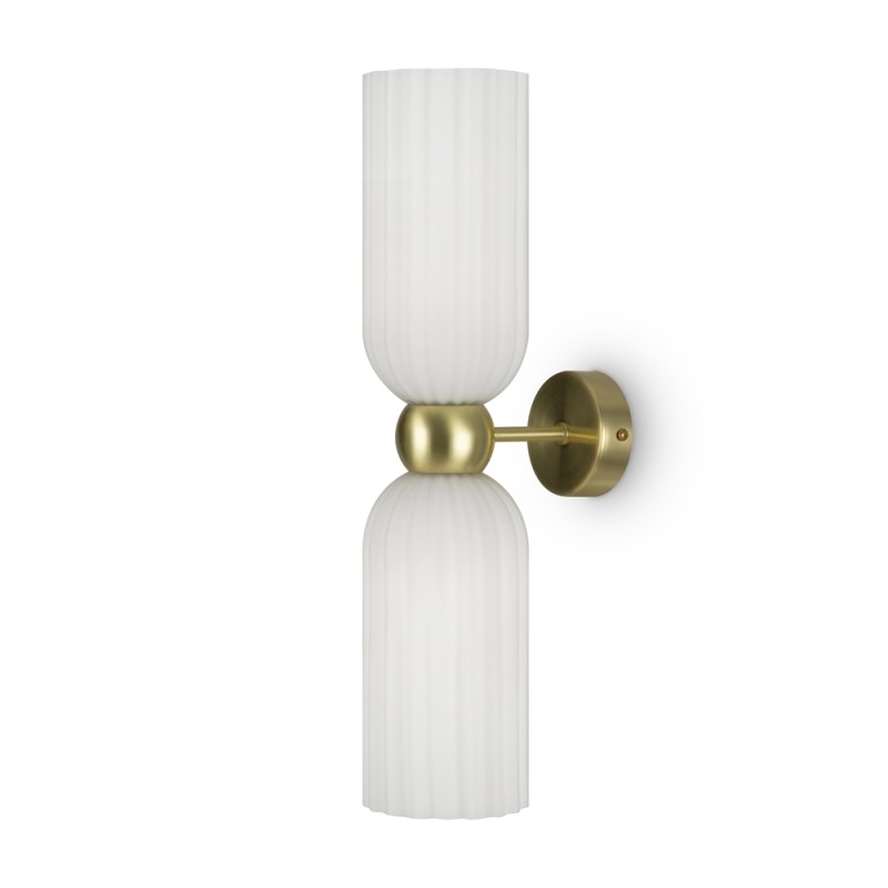Antic 2 light Maytoni wall lamp in metal and glass diffusers / Vellini