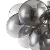 Balbo Ø 38 cm Maytoni ceiling lamp in metal and transparent glass diffuser / Vellini