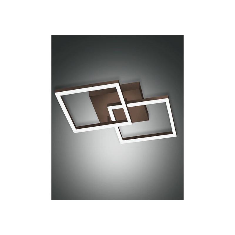 Bard doppio 45x45 cm Lampada da Parete/Soffitto Fabas Luce alluminio e metacrilato / Vellini