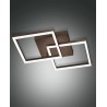 Bard doppio 45x45 cm Lampada da Parete/Soffitto Fabas Luce alluminio e metacrilato / Vellini