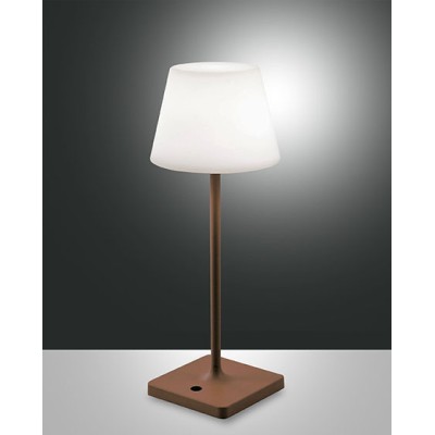 Lampe de table rechargeable Adam avec structure métallique LED 2,5W 3000K IP44
