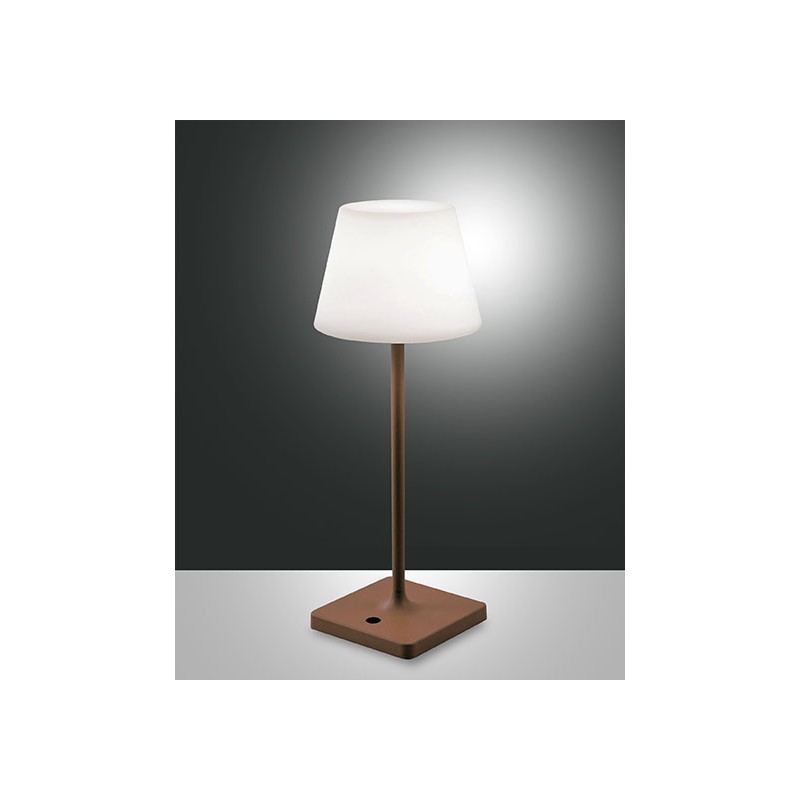 Adam Fabas Luce rechargeable table lamp IP44 metal structure