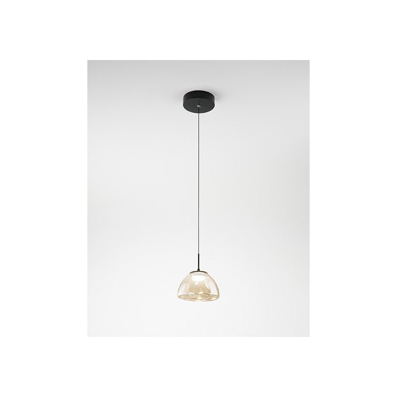 Lampe à Suspension Lucille Fabas Luce en métal et diffuseur en verre / Vellini