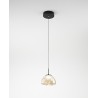 Lucille Suspension Lamp Fabas Luce in metal and glass diffuser / Vellini
