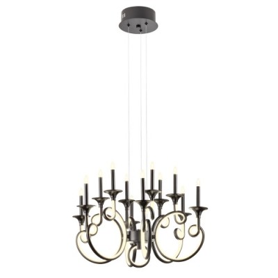 Chateau Ø 64.5 cm suspension lamp structure in aluminum and metal Led 69W 3000K