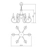 Lampe à suspension Circe Ø 72,4 cm Redo Group structure métallique / Vellini