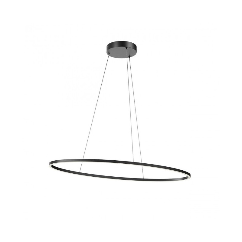 Leo Piccolo Oval Suspension Lamp Redo Group structure in aluminum and metal