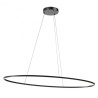 Leo Large Oval Suspension Lamp Redo Group structure in aluminum and metal