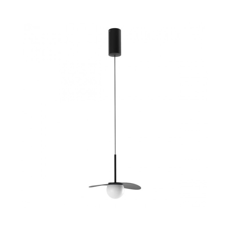 Cody 1 light Redo Group pendant lamp in aluminum and metal and glass diffuser