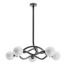 Confusio 5 lights Ø 96 cm Redo Group pendant lamp in metal and glass diffuser
