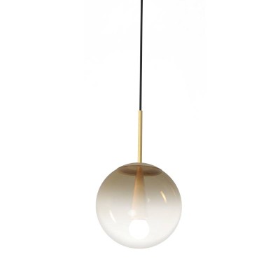 Eva Ø 45 cm pendant lamp with metal frame and glass diffuser 26W E27