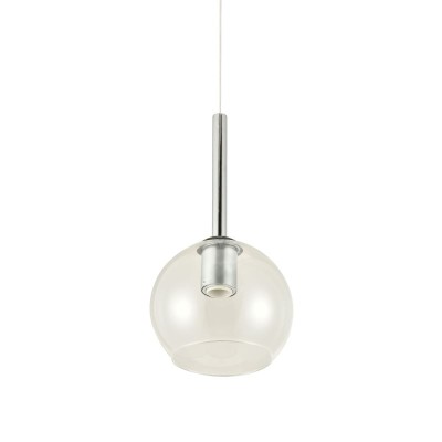 Infinity Ø 20 cm pendant lamp with metal frame and glass diffuser 26W E27