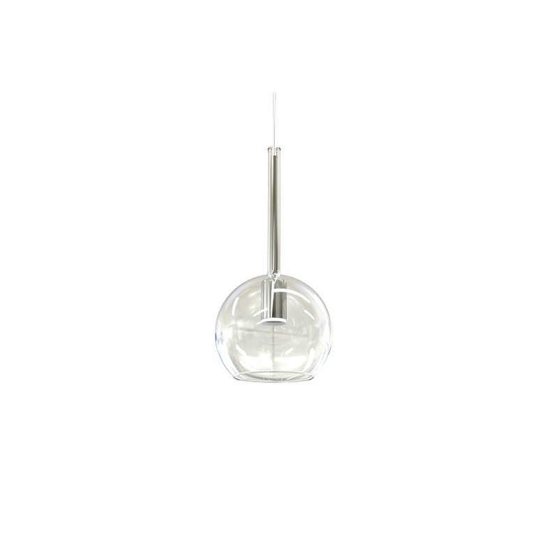 Minibol Ø 14 cm Lampada a Sospensione Sikrea struttura in metallo e vetro / Vellini