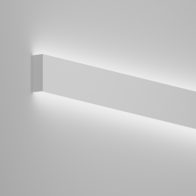 Quik Line L 60 cm lampada da parete biemissione in alluminio Led 12+12W 3000K