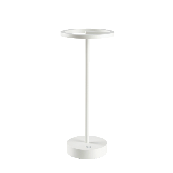 Smart Pan International IP54 rechargeable table lamp with metal structure