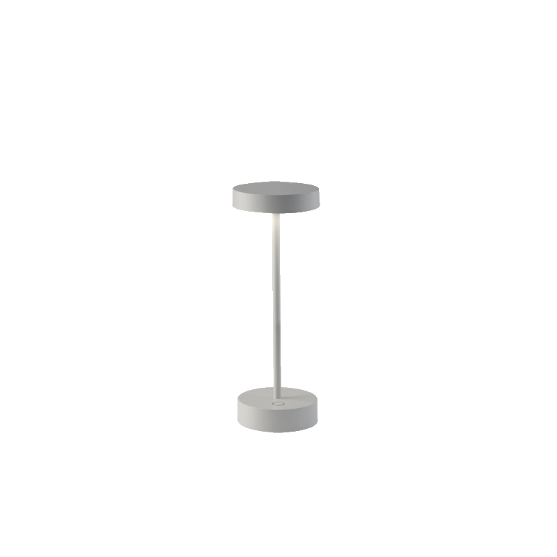 Lampe de table rechargeable Asia Mini Pan International IP54 avec structure en aluminium