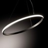 Iole S/1 cerchio Ø 60 cm Lampada a Sospensione Gea Luce montatura in alluminio / Vellini