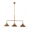 Cascina 204.10 3 lights Suspension Lamp Il Fanale in brass / Vellini