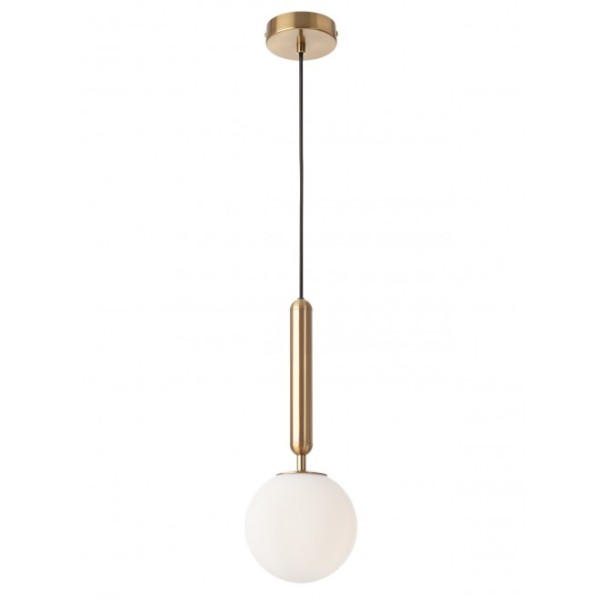 Haiku Suspension Lamp Redo Group metal structure and blown glass diffuser