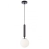 Haiku Suspension Lamp Redo Group metal structure and blown glass diffuser