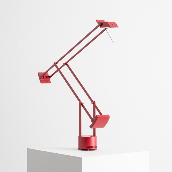 Lampe de table Artemide Tizio rouge édition limitée en aluminium / Vellini