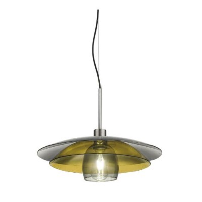 Chaos SP 7/339 suspension lamp with metal structure and glass diffuser 77W E27