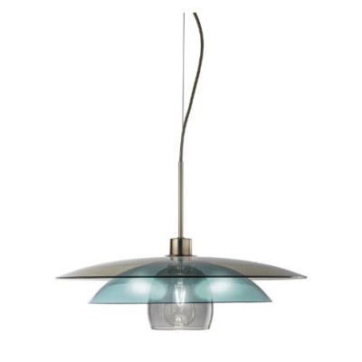 Chaos SP 8/339 suspension lamp with metal structure and glass diffuser 77W E27