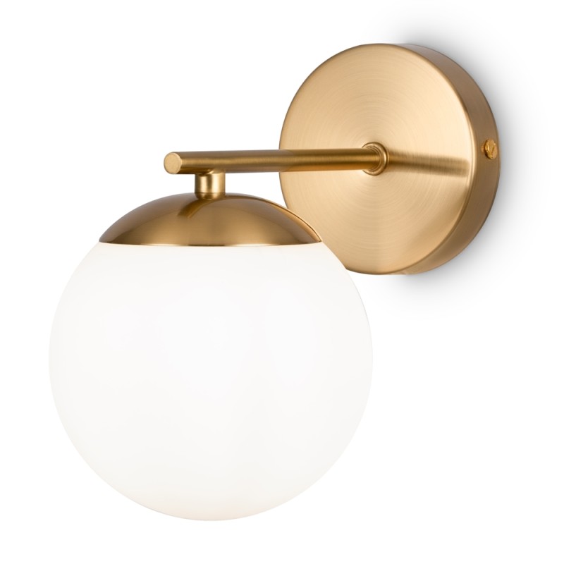 Marble wall lamp Maytoni metal structure and glass sphere / Vellini