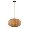 Zen XXL Fan Europe pendant lamp in bamboo with thermoplastic diffuser