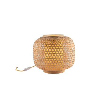 Zen Fan Europe Table Lamp in bamboo with thermoplastic diffuser