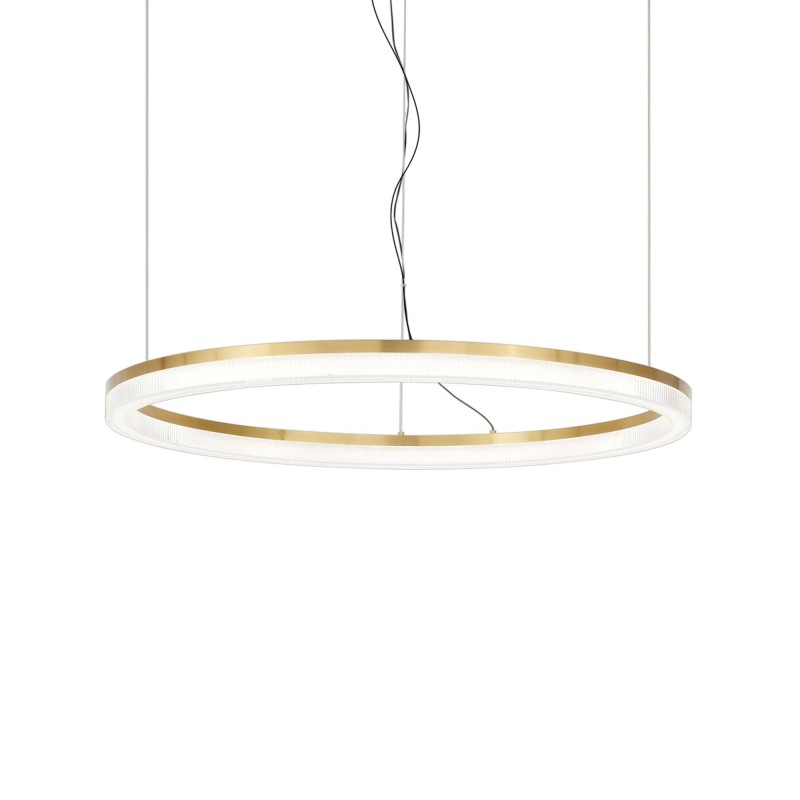Crown Ø 80 cm Ideal Lux pendant lamp in metal with acrylic diffuser / Vellini