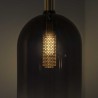 Empire SP1 Cilindro Lampada a Sospensione Ideal Lux in metallo con diffusore in vetro / Vellini
