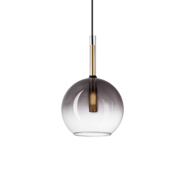 Empire SP1 Sphere Ideal Lux Pendant Lamp in metal with glass diffuser / Vellini