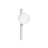 Binomio AP1 Ideal Lux Wall Lamp in metal with white blown glass diffuser / Vellini