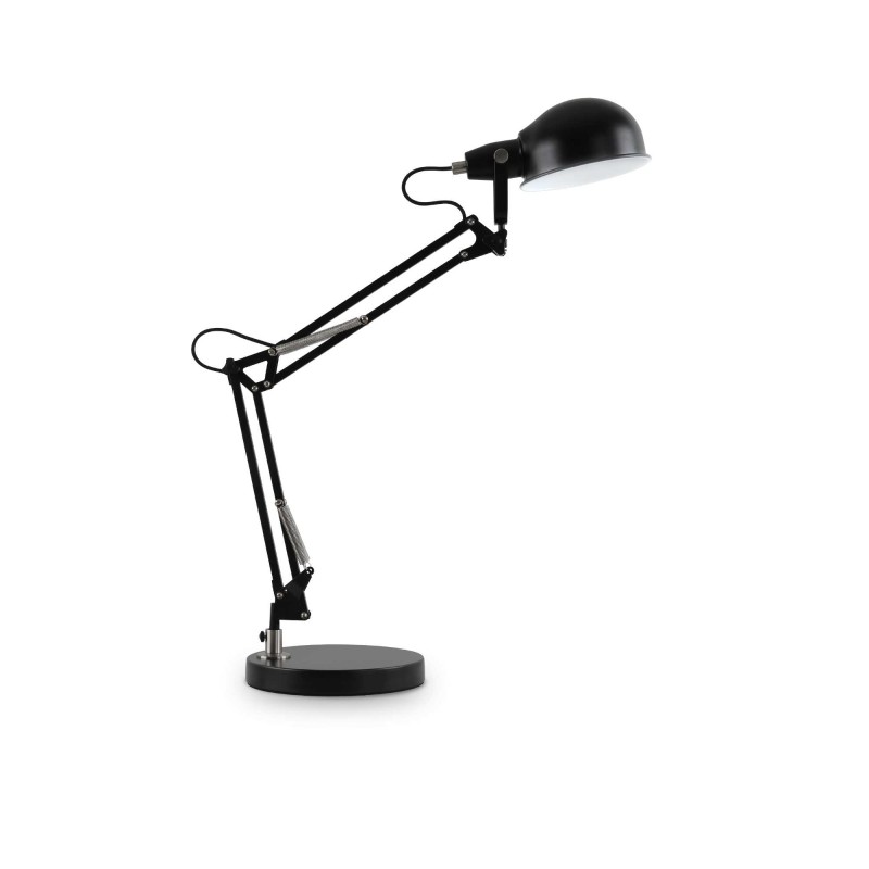 Lampe de table Johnny TL1 Ideal Lux en métal avec diffuseur orientable / Vellini