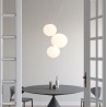 Flow Glass H1 Rotaliana Suspension Lamp with blown glass diffuser / Vellini