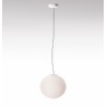 Flow Glass H2 Rotaliana Suspension Lamp with blown glass diffuser / Vellini