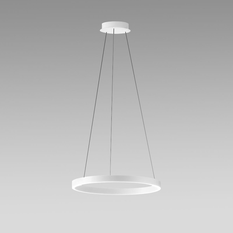 Criseide S/G circle Ø 80 cm Suspension Lamp Gea Luce aluminum frame / Vellini