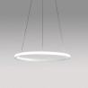 Iole S/1 circle Ø 60 cm Suspension Lamp Gea Luce aluminum frame / Vellini