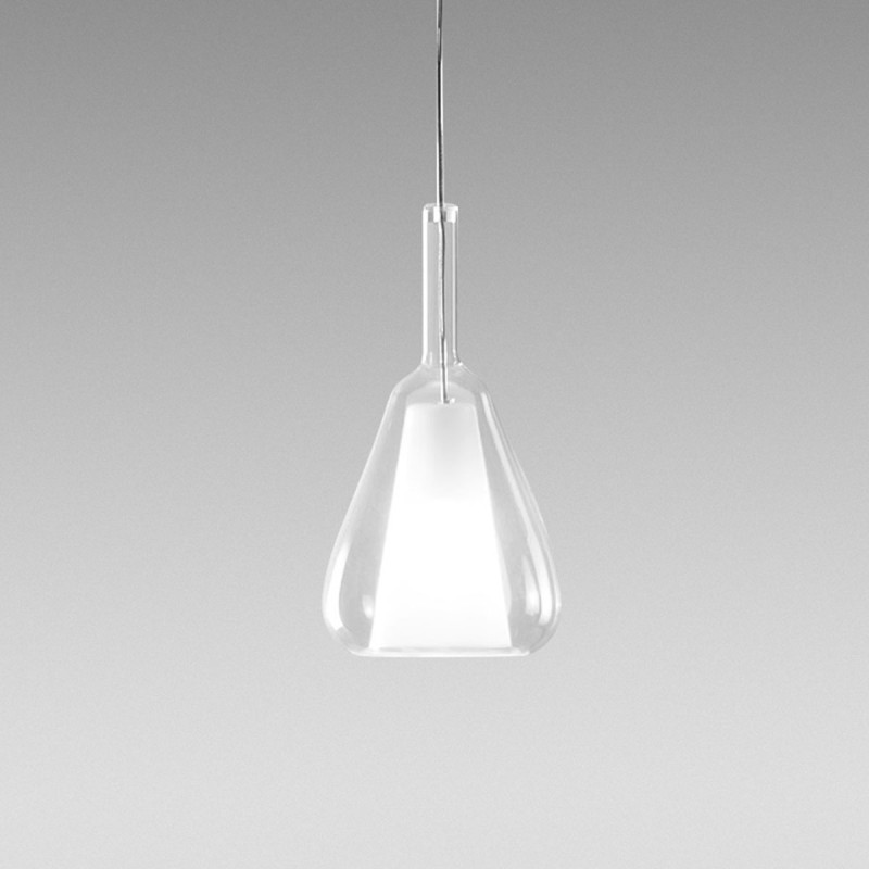 Ofelia S/11 Lampe à Suspension Gea Luce diffuseur en verre borosilicate / Vellini