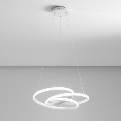 Lampe à suspension Diva S/S Gea Luce avec cadre en aluminium / Vellini